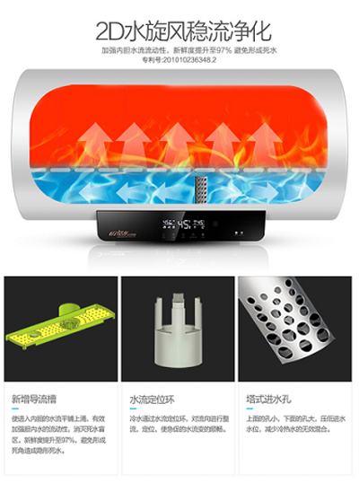 活水智能電熱水器,首選美的熱水器